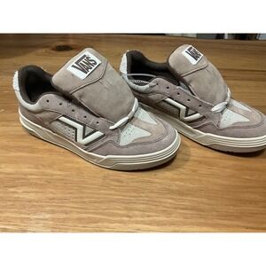 Vans Speed LS Taupe Tan Suede Mesh Low Top Skate Shoes Mens 8 women 9.5